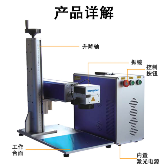 CX-20GP便攜式光纖激光打標機